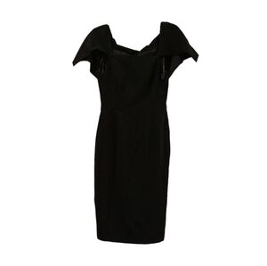Black Halo Dark Academia Black Gorpcore Cape Grunge Dress Size 6